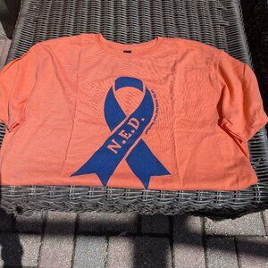 Cancer Free Shirt - NED No Evidence of Disease Survivor L NEW